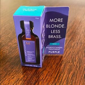 Moroccanoil Treatment Hair Oil Purple for Blonde Hair Travel Sample .34 oz. Size